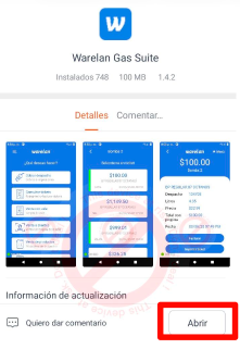 Actualización completada