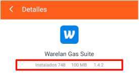 Confirmar versión instalada
